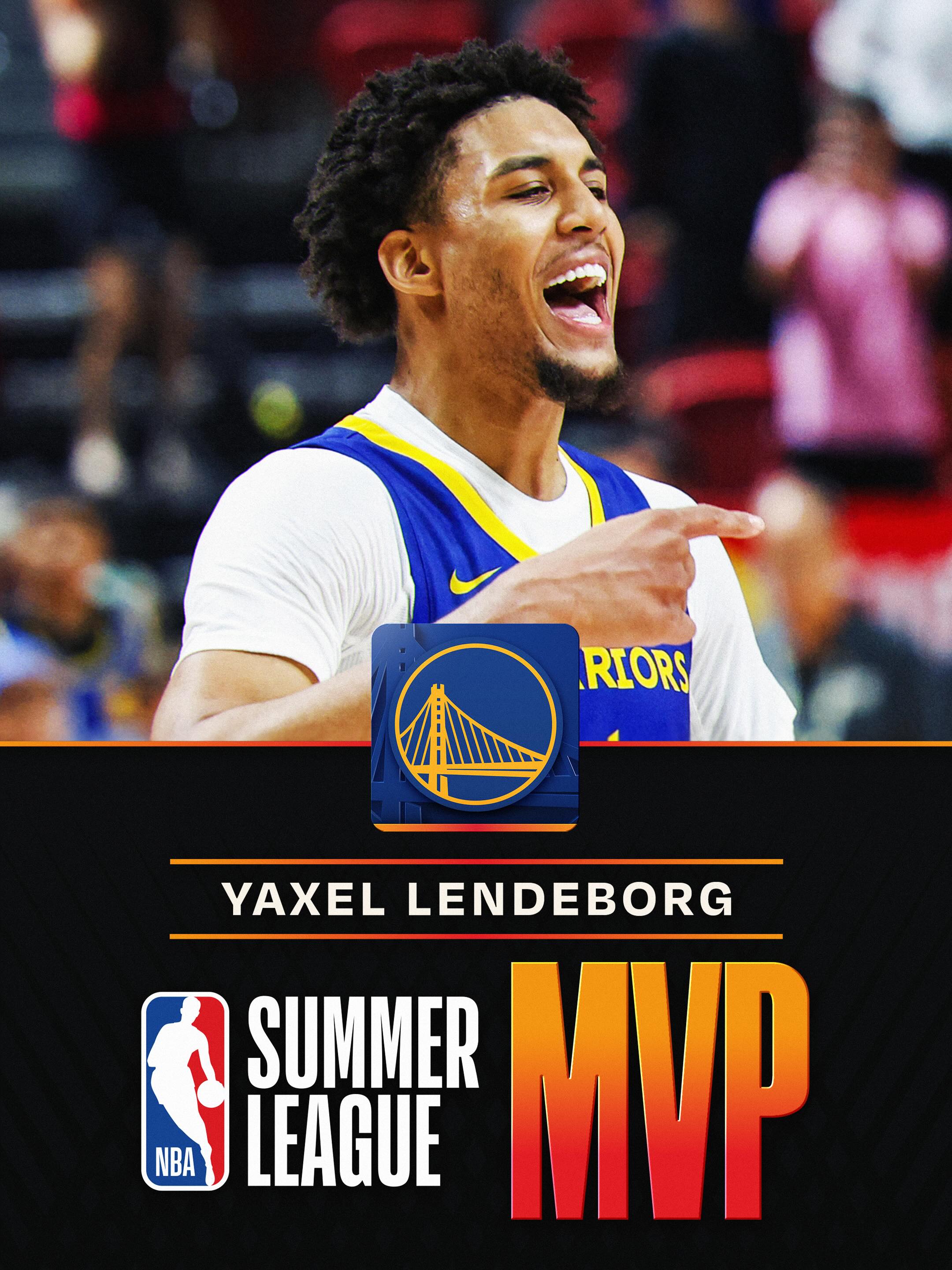 The 2026 NBA Summer League MVP is... @yaxellendeborg of the @warriors! Lendeborg, the 11th overall pick, averaged 14.8 PPG, 6.8 RPG, and 4.0 APG en route to Golden State becoming NBA Summer League Champions.