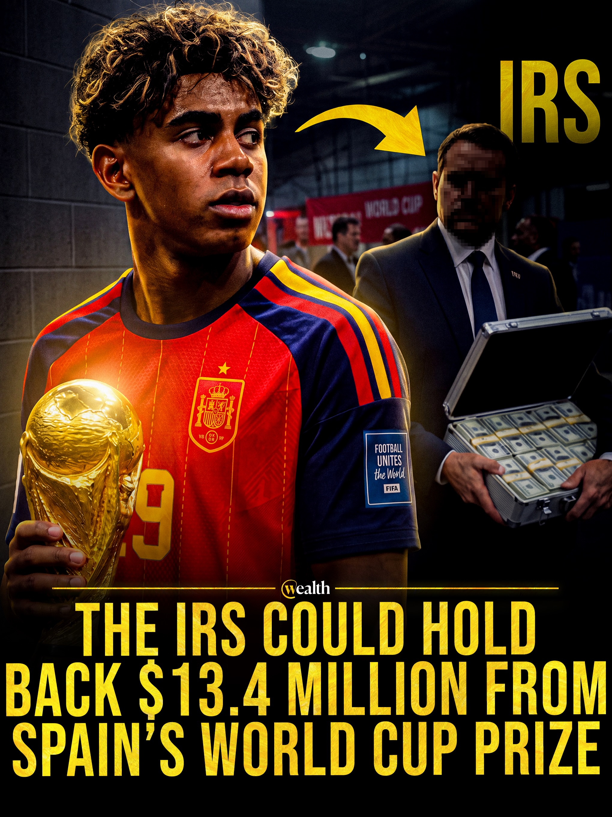 Spain’s $51 million World Cup prize could face a $13.4 million U.S. holdback. 🇪🇸💰

Spain played seven of its eight matches in the United States. U.S., Canadian and Mexican tax authorities say FIFA payments may be divided by matches played in each country. That method puts $44.625 million of the prize under U.S. tax rules.

If FIFA withholds the standard 30% from that share, $13,387,500 would go to the IRS upfront, leaving Spain’s federation with $37,612,500 initially. Treaty relief, tax-exempt status, business treatment and deductions could change the final bill.

#Spain #WorldCup #FootballFinance #TaxNews #IRS