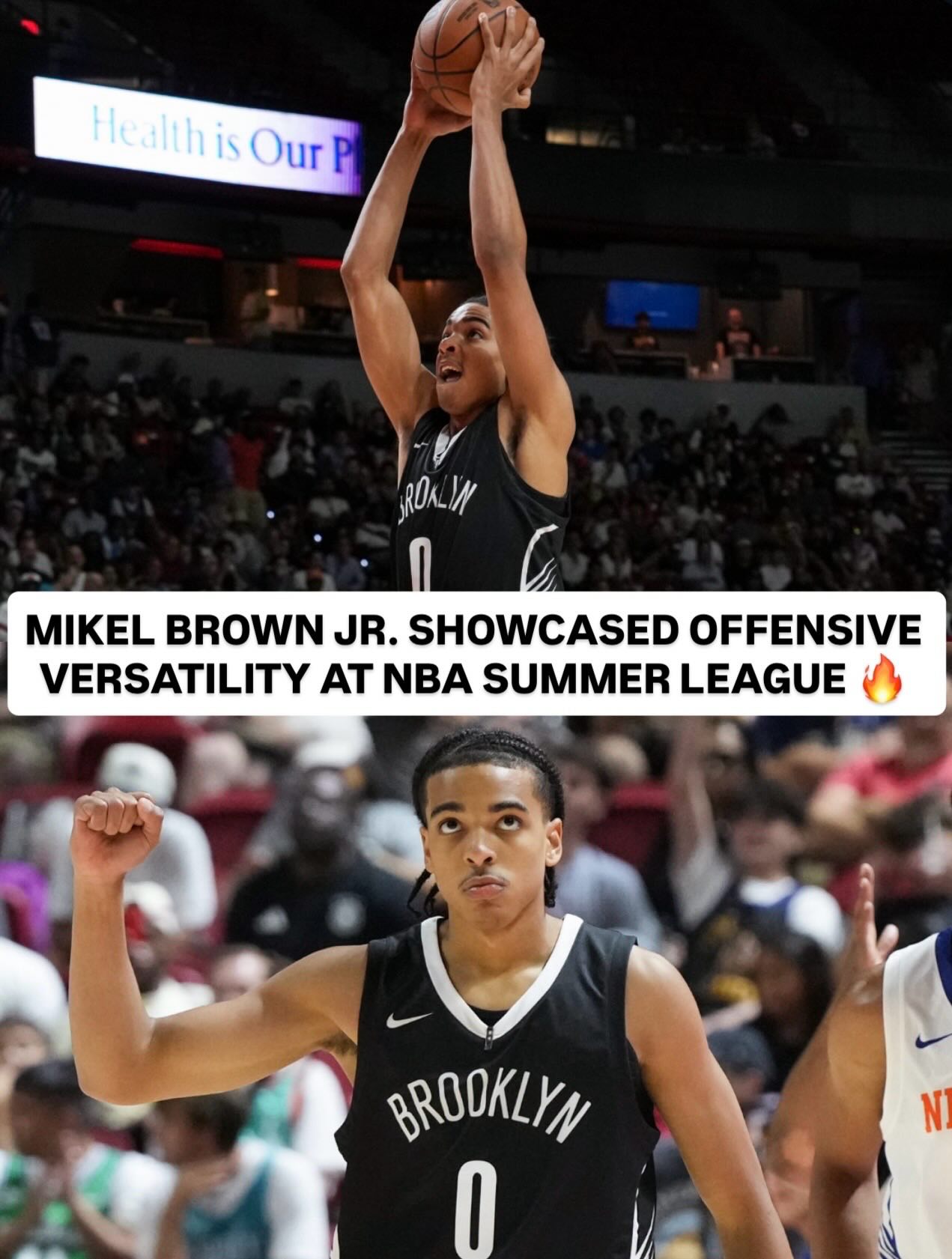 No. 6 overall pick @mikel_brownjr (16.7 PPG) showcased his offensive arsenal throughout NBA Summer League! Brooklyn, Mikel is ready to get Year 1 started 🔥