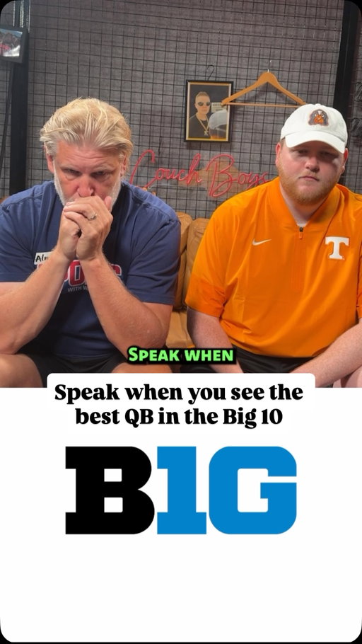 Speak when you see the best quarterback in the Big 10
