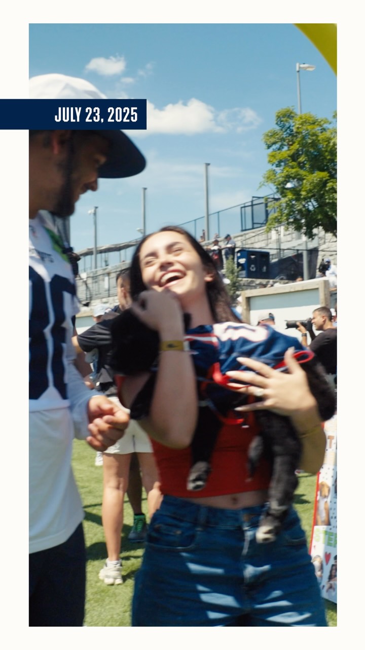 Andy & Stephanie Borregales found a home for Rook at @gillettestadium 🐶

Find your new best friend this Saturday at the Pawtriots Training Camp adoption!

For more info visit link in bio!