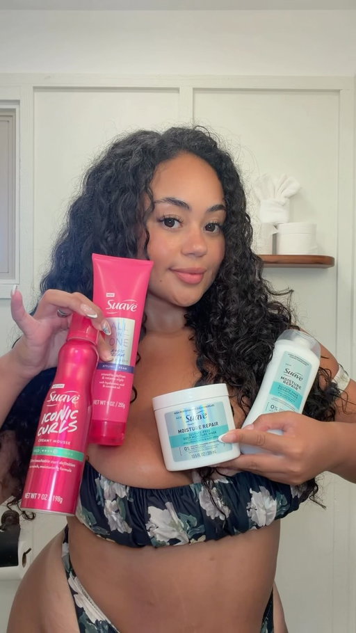 A good curl routine doesn’t have to break the bank @suave #SuavePartner #suave #curlyhairroutine