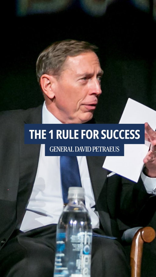 "You don't get a trophy in the real world just for showing up."

General David Petraeus tells young leaders that excellence gets earned twice: once for individual performance, once for making the team better. It's also the tension every organization lives with. Reward only your stars and the team frays. Reward only the collective and standards slip. Petraeus spent a career building teams that held both, where the stakes left no room to get it wrong.