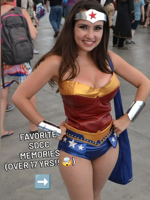 Some of my favorite Comic-Con memories 🥹 last pic is WILD lol

Can't wait for #SDCC2026 🙌🙌🙌 

#comiccon #sdcc #throwback #cosplay