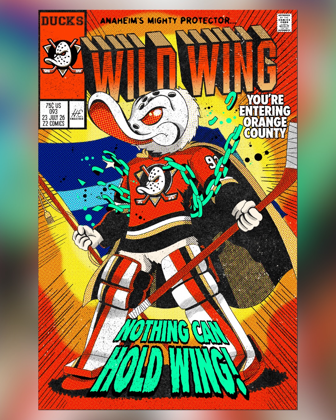 i KNOW you want to get your wings on this limited edition print by the amazing @hecreative 🔥 you can snag it FOR FREE at the @z2comics booth at San Diego @comic_con this thurs at 5pm pst!!

wristbands are required, so swing by the booth beforehand to grab yours! 🫵
