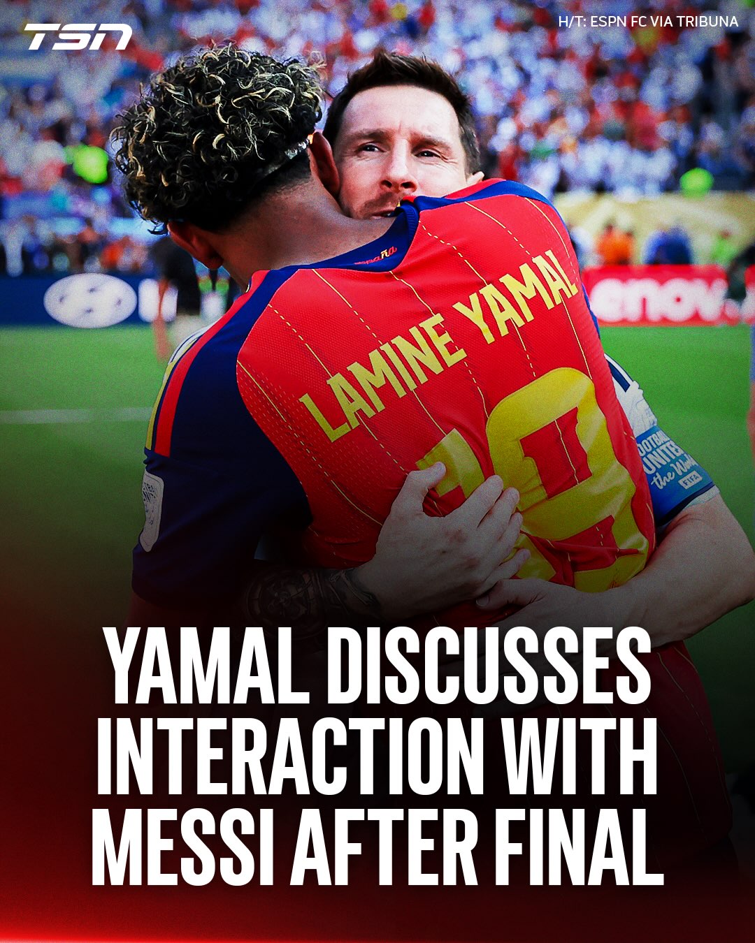 Lamine Yamal’s admiration for Lionel Messi is boundless 🫡

(H/T @espnfc, via Tribuna.com)