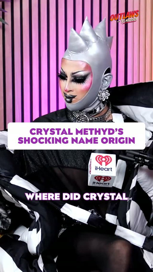 Representing my community in a way that was… cheeky 💜💋⁣
⁣
Watch OUTLAWS EP. 60 with the Newly Crowned @crystalmethyd on YouTube, the iHeartRadio app, and all audio platforms ⁣
⁣
#crystalmethyd #tsmadison #dragqueen #dragname #rpdr