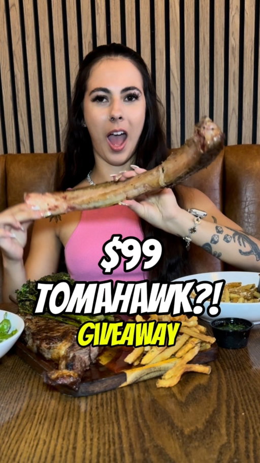 TOMAHAWK GIVEAWAY 🥩 This insane deal is only $99 for a 32oz Tomahawk steak for TWO, including sides 👀 date night is calling! I love the vibe and tasty food at Dodo Bird, you have to check it out!! But first don’t get FOMO, enter the giveaway (CLOSED):
1️⃣ Like this post 
2️⃣ Follow @azfomo @dodobirdaz @fomorelations 
3️⃣ Tag 2 friends below 👇🏼 (more= bonus entries)
1 giveaway winner of a $99 gift card to Dodo Bird will be announced via stories on 7/23/26! 
Dodo Bird in Scottsdale, AZ 📍[gifted] Follow me for more local AZ food, events and giveaways like this!
•
#phoenixarizona #azfoodie #steakdinner #happyhourspecials #phoenixfoodie