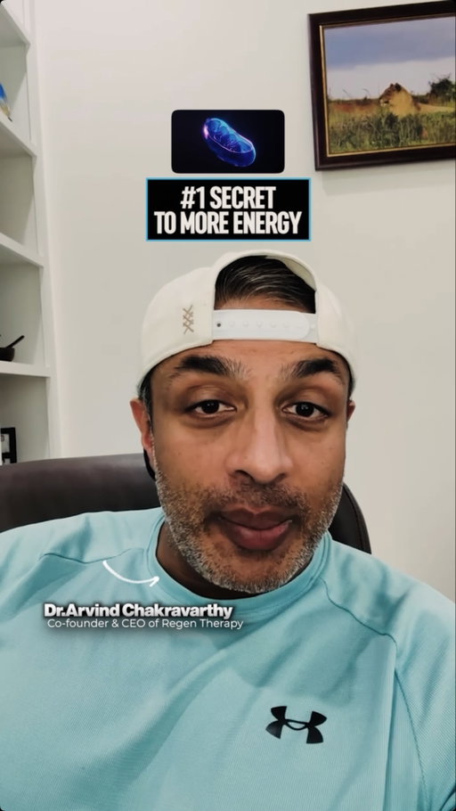 Your energy starts at the cellular level.

Dr. Arvind breaks down what mitochondria do and why they’re such an important part of the healthy aging conversation.

Small cells. Big impact.

#HealthyAging #Mitochondria #Longevity #Science