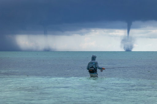 Imminent doom? Sure, yet still somehow fishable. Aaron Calcott faces a dark and stormy in Cuba.

Photo: Jay Beyer (@jaybeyerimaging)