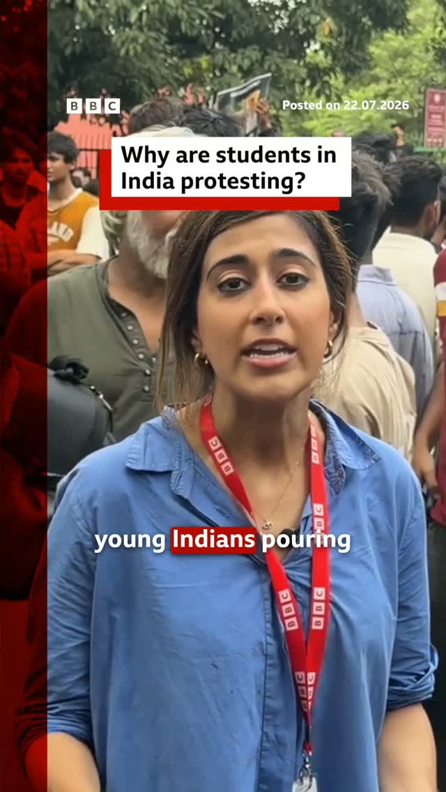 In India, tens of thousands of Gen Z protesters have taken to the streets of the capital Delhi, calling for the resignation of the country's education minister.
 
Starting as a satirical online movement just a couple of months ago, the Cockroach Janta Party is now one of India's most visible youth movements.
 
The government has not responded to the CJP’s demands.
 
Tap the link in @BBCNews's bio to find out more about the movement.

#CockroachJantaParty #India #BBCNews