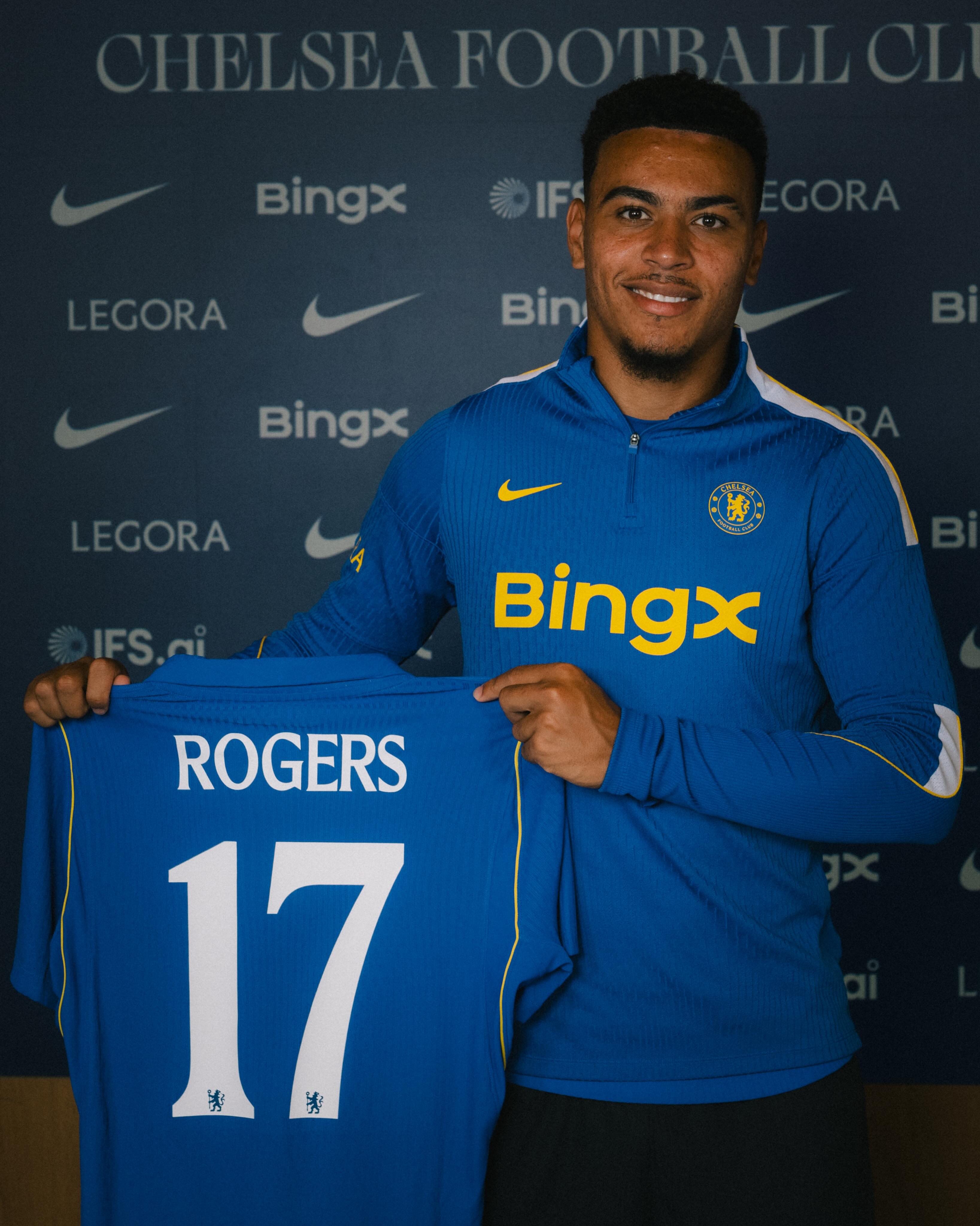 Morgan Rogers will wear the No.17 shirt for the Blues! 🔵