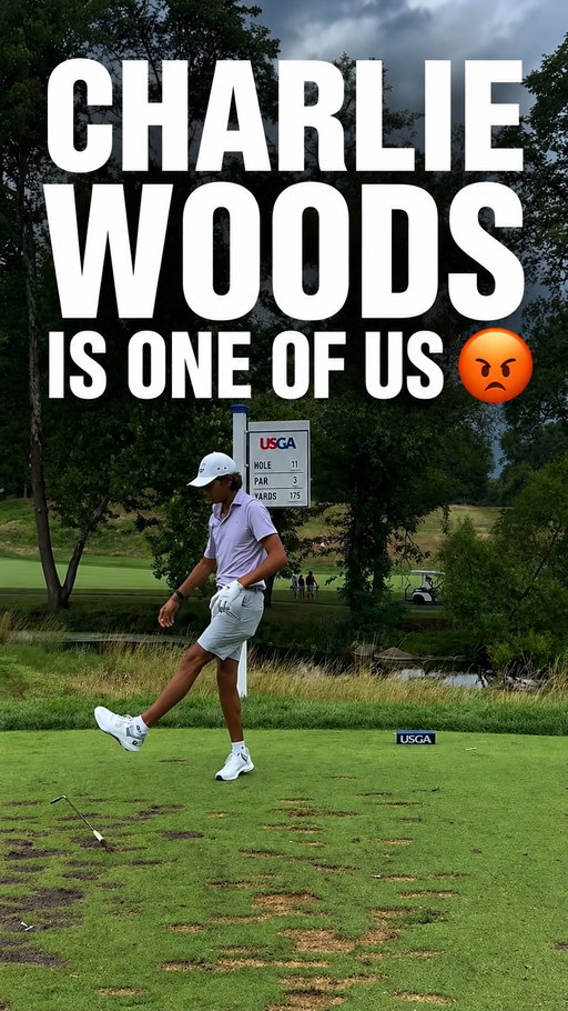 Love this kid already 😂 Charlie Woods is one of us 🤬 Via: @mschmittjrsports