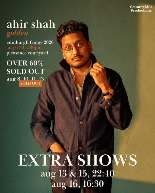 Hello! Several Edinburgh dates are now sold out and a bunch more on the cusp, so if you would like to see my Stand Up Comedy Show at the Fringe I would recommend booking soon. We have also added a few extra shows that are now on sale - there’ll probably be more extras over the final two weekends as well, they just haven’t been sorted yet. Thank you for your attention regarding this matter. Thanks everyone. Cheers. Thanks again. Bye now.