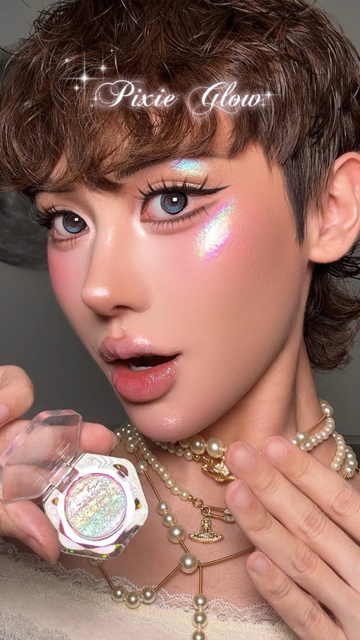 🧚🏻꙳⋆ 𝓟𝓲𝔁𝓲𝓮 𝓖𝓵𝓸𝔀 ⋆꙳✨
A rainbow highlighter?? I’m obsessed ✶
@yesstyle @sheeneffect rainbow holographic chameleon eyeshadow 
✧ 𝗖𝗼𝗱𝗲 𝗞𝗘𝗡𝗡𝗬𝟭𝟮 for 12% off on @yesstyle 𓂃˖ 𝜗𝜚
#rainbowhighlighter