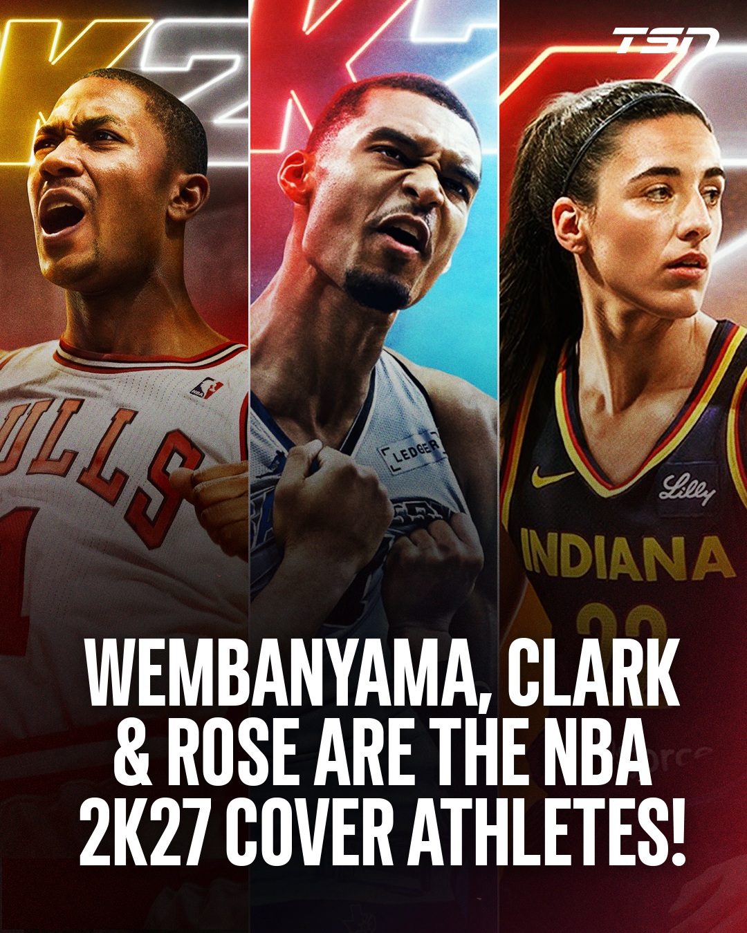 Victor Wembanyama is the official cover athlete for NBA 2K27! The Deluxe Edition cover features Caitlin Clark and the Ultra Edition features Derrick Rose 👀