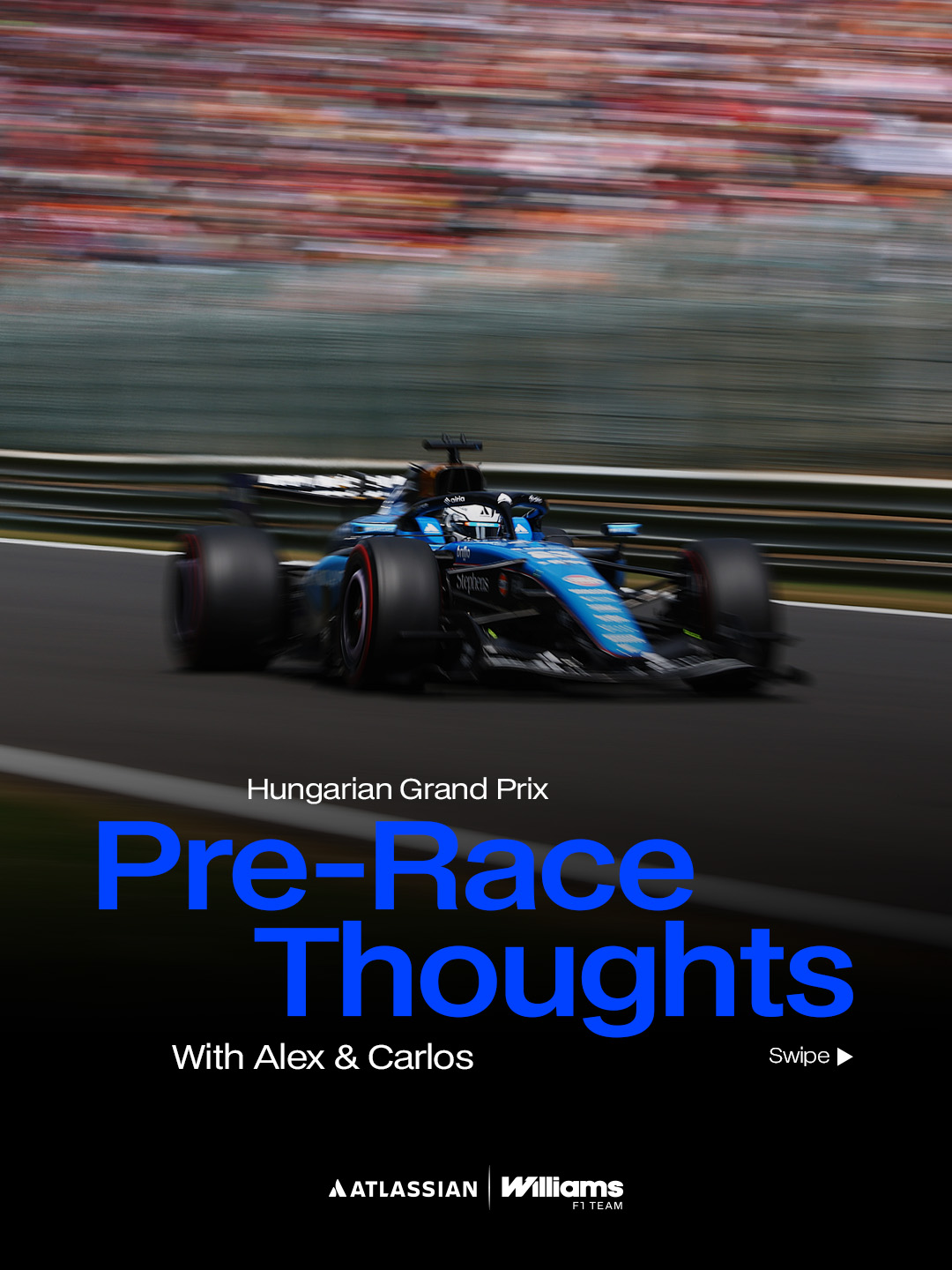 "Hitting 100 races with this team means a lot to me." 🥹

Hear from Alex and Carlos ahead of the Hungarian Grand Prix 🗣️