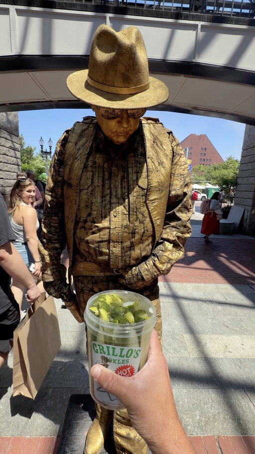 tempting a mime with pickles