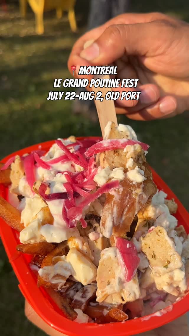 Follow @__shivanibansal__ for more food finds around montreal.

🍟 Calling all poutine lovers! This is one food festival you don’t want to miss this summer. 

Le Grand PoutineFest is back with over-the-top poutines, food trucks, live entertainment, family activities, and sweet treats- all with FREE entry!

📍 Location: Quai de l’Horloge, Old Port of Montreal (1 Rue Quai de l’Horloge, Montréal)

📅 Dates: July 22 – August 2

🕒 Hours:
• July 22: 5:00 PM – 9:00 PM
• July 23 – August 1: 12:00 PM – 9:00 PM • August 2: 12:00 PM – 8:00 PM

Tag your poutine crew 🍟👇 and follow for more of the best events, hidden gems, and things to do around Montreal!
.
.
.
.

poutine|le grand poutinefest|montreal food|old montreal|old port montreal|montreal events|food festival|food trucks|free events montreal|things to do in montreal|quebec food|summer in montreal|weekend plans|canadian food|family activities|montreal summer|foodie|cheese curds|fries|gravy|montreal festival :::