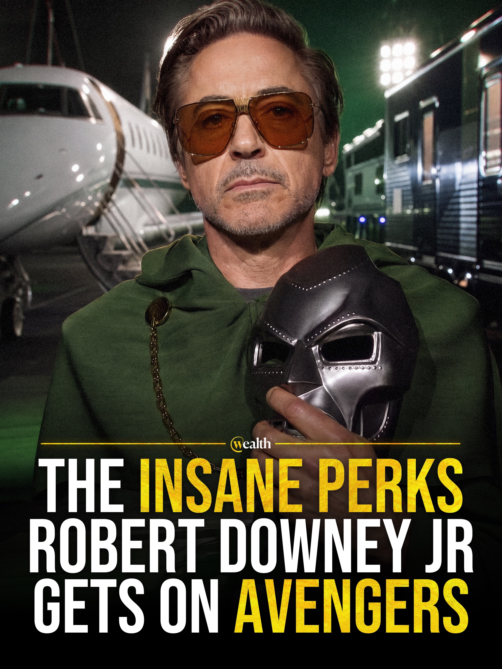 Robert Downey Jr.’s Avengers deal includes a private jet and his own trailer compound. ✈️🎬 

Variety reported in 2024 that Downey’s deal also provides dedicated security. The Russo brothers would receive $80 million to direct two Avengers films, while Downey would earn even more.

Marvel announced his return as Doctor Doom at San Diego Comic-Con. Avengers: Doomsday is scheduled for December 2026, followed by Avengers: Secret Wars in December 2027.

#RobertDowneyJr #AvengersDoomsday #DoctorDoom #MarvelStudios #Hollywood