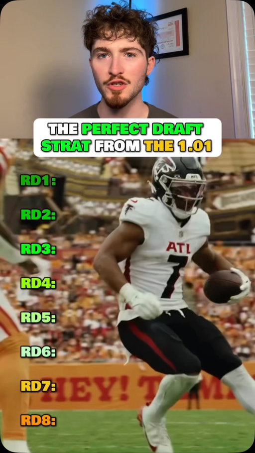 The only correct draft plan from the 1st pick in fantasy football #fantasyfootball #fantasyfootballdraft