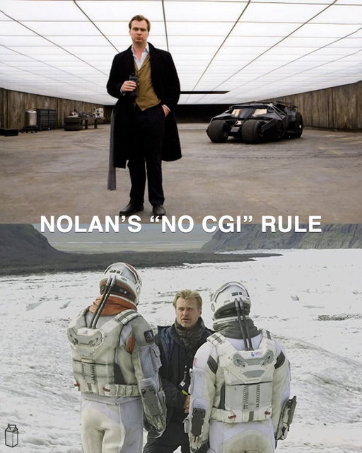 Nolan: Doing It For Real 🍿🎥✮⋆˙

After being rejected from film school, Christopher Nolan taught himself filmmaking and scraped together $6,000 to fund his first feature film. Shooting on the weekends with leftover stock film. 

Nolan has never used CGI as a crutch, practical effects have always been the foundation for him. Nolan captures as much as he can inside the camera. While he still uses digital effects, it’s typically only used to enhance or remove elements from shots that were physically created. A type of realism that CGI can’t achieve. 

Today, he is one of the few directors in Hollywood that has full control over his creative process. Even going as far to oversee how the trailers are edited and presented to the public. He skips screenings and has never owned a cell phone. An insane level of authority built through decades of commercial success without ever compromising his vision.

follow @lyricalemonade for more posts like this