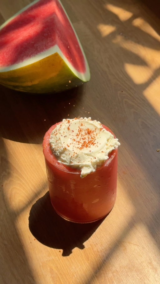 Summer in a glass!! Try this watermelon sour plum slush float, using @Tillamook Vanilla Bean Ice Cream. Tillamook exceeds the legal standards for what qualifies as “real ice cream”, making it exceptionally creamy and delicious for this refreshing summer dessert. #ad