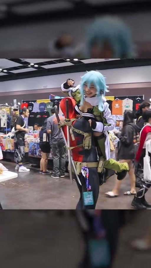 Deadpool finds a Sinon. Deadpool keeps the Sinon. 😊

Sinon is @elieatsthecake 
#deadpool #marvelrivals #sinon #swordartonline #cosplay