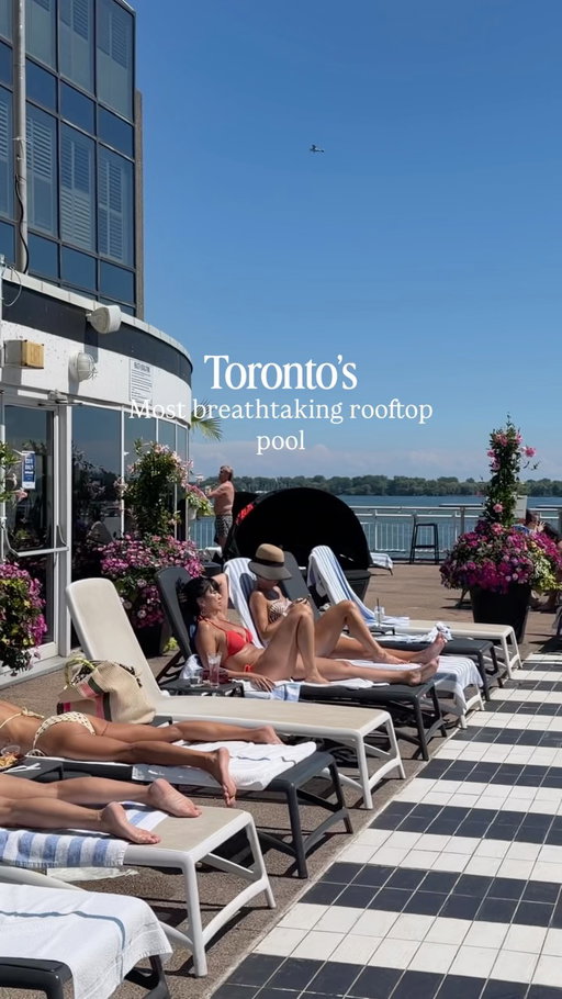 This has to be the most breathtaking rooftop pool in the city 👀

I spent the afternoon at @radissonblutoronto, and I honestly didn’t want to leave 💦

The rooftop overlooks the CN Tower, Harbourfront, and Billy Bishop Airport, so you can float in the pool while watching planes take off and land ✈️

One of my favourite parts was all the greenery. Between the hanging baskets, flowers, and garden, it didn’t feel like we were in the middle of downtown Toronto 🌿

They also have a full food and drink menu, with plenty of vegetarian and vegan options 🥟

The veggie dumplings were my favourite, and the lava cake was the perfect way to end the meal 🍰

If there’s one rooftop pool you visit, let it be this! 

You don’t have to be a guest to visit their pool! Day passes are $70 on weekdays and $80 on weekends ✨

📍Radisson Blu | 249 Queen’s Quay W