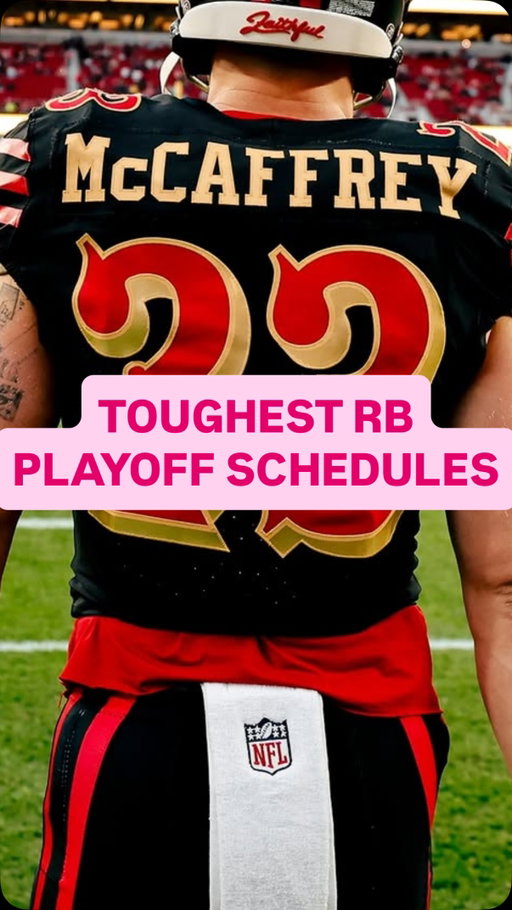 Toughest running back playoff schedules in fantasy football #fantasyfootball #nfl #football #nflfootball