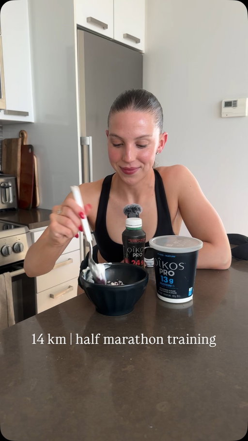 #Ad Biggest summer running season yet! 

Half in August and October. This will be my fourth year running the Toronto Half Marathon! 

Every year it looks different. This year I’m following a training plan I made for myself. I’m not chasing a time, just enjoying every week of the process. 

My post-run Oikos PRO yogurt bowl has become part of the ritual. 13g of protein to help my muscles recover and honestly it’s the moment I look forward to most after every run. 

@oikos_canada #OikosCanada