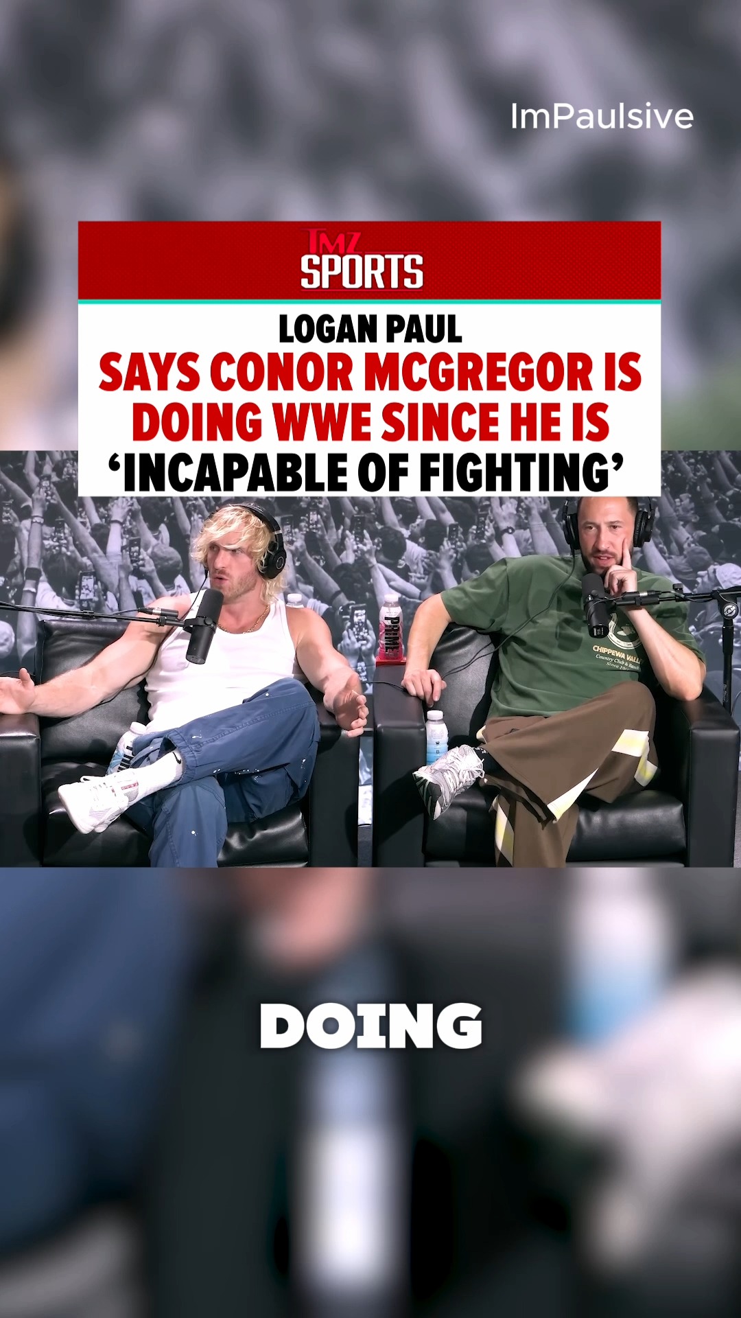 What's next for Conor McGregor after his freak knee injury at UFC 329? 🤔 
Well Logan Paul seems to think he has one foot in the WWE door and could see the Mac becoming a star wrestler! 🏟️ 🥊