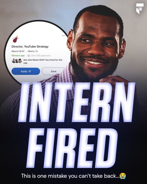 The Heat’s YouTube department is having a rough week 😭

The Heat are hiring a Director of YouTube Strategy after a LeBron introductory press conference briefly appeared on their channel 😬