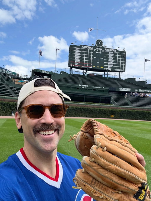 I took my Little League glove and Little League swing to Wrigley today for @pawschicago, and it somehow exceeded expectations. Will be thinking about the homer I hit right before the video started for the rest of my life.