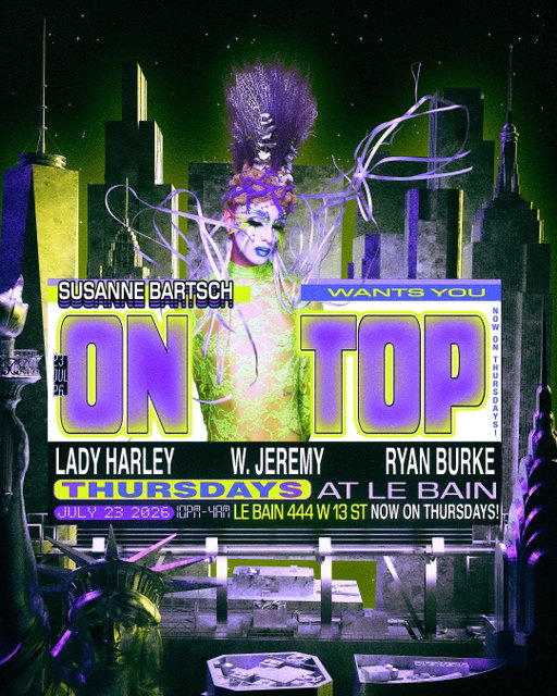 🎵Playing THURSDAY @lebainnyc 
for @bartschland On Top 💚💜
@thestandardhighline 
after midnight

flyer artwork by @bobbottlenyc
dress @domonique_echeverria