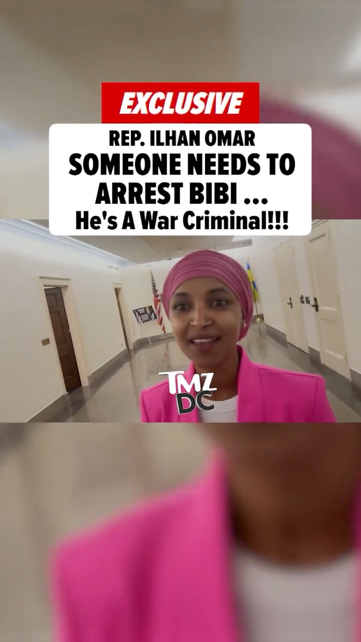 🗣️‼️ Rep. Ilhan Omar wants a nation to take action when Israel's Prime Minister Benjamin Netanyahu lands stateside in September ... arguing authorities should take him into custody.