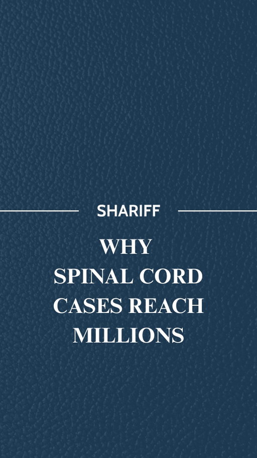 A spinal cord injury settlement based solely on past medical bills is leaving most of the money on the table. 

What a catastrophic injury is truly worth and what an insurance company initially offers are rarely the same number, and that difference can affect someone for the rest of their life.

Spinal cord injuries often mean far more than hospital stays and current treatment costs. Many victims face lifelong care, ongoing physical therapy, assistive equipment, home and vehicle modifications, and a permanent loss of earning capacity. Insurance companies frequently build their first offer around bills already paid, leaving out everything the injury will cost in the years ahead.

That’s a major reason spinal cord injury settlements often reach into the millions. The value comes from the full scope of the injury, not just what’s already on paper.

Accepting an offer based only on medical bills to date can mean settling for a fraction of what a case is actually worth. Knowing the full extent of future damages is essential before accepting anything.

Comment if you knew spinal cord injury settlements often go into the millions.

Follow Shariff Law to learn what a catastrophic injury may really be worth.

#injurylawyers #lawyers #texasinjurylawyers #houstonlawyers