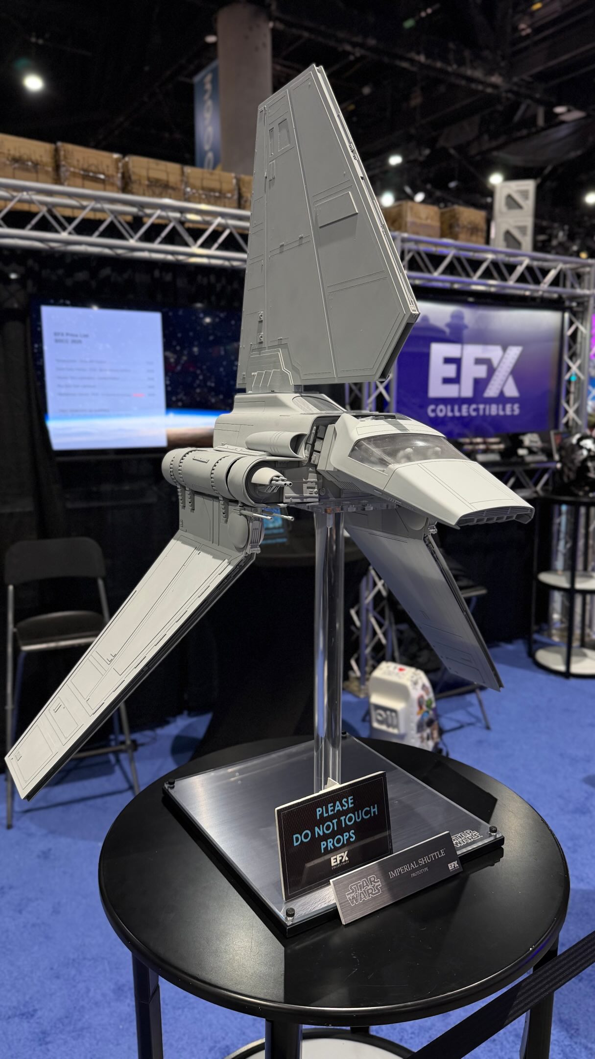 First look at the @efx_collectibles Imperial Shuttle Studio Scale replica prototype at San Diego Comic Con 2026!! 

#sdcc2026 #comiccon2026 #starwars #efxcollectibles #imperialshuttle