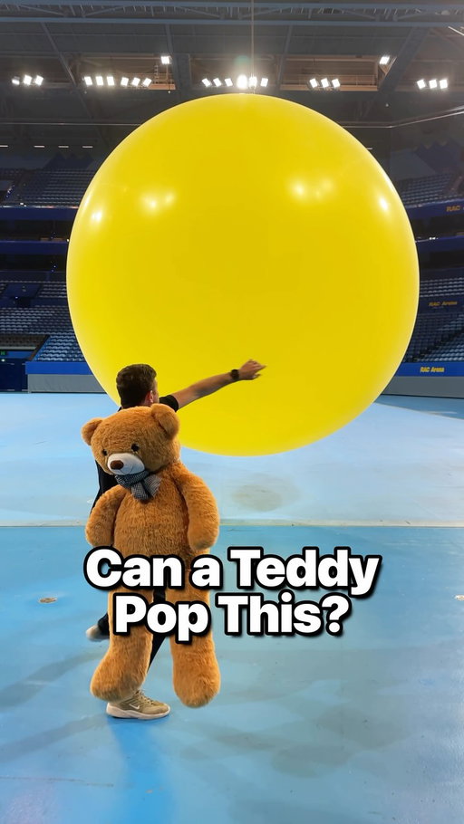 What Pops This GIANT BALLOON? 🟡 @racarena