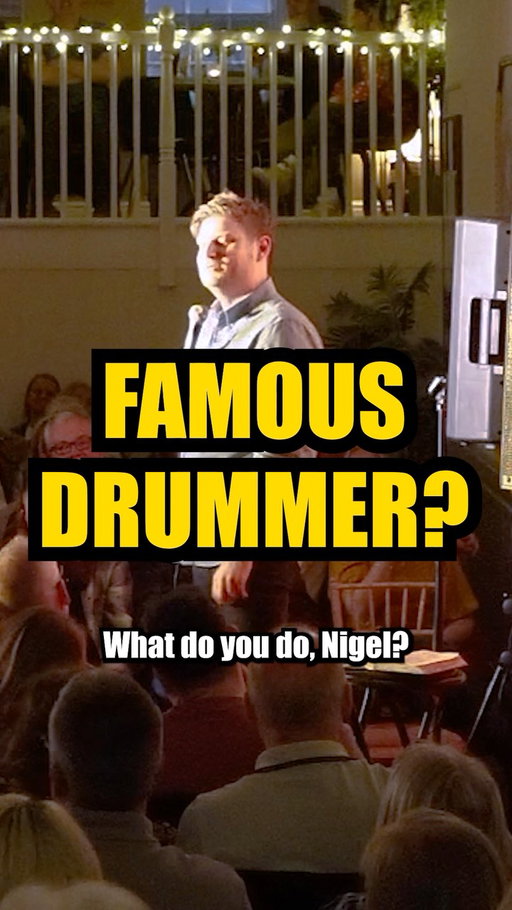 I met the actual Nigel Bromley! - a lovely man and a legend, in a little gig in Ashby?!?! #funny #improv #crowdwork