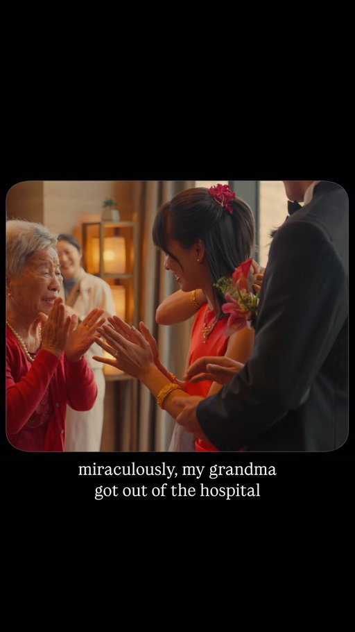 A wedding miracle 😭

I would NOT wish that flight on my worse enemy :(

Waking up in panic, checking my phone, praying she hasn’t passed, attempting to sleep but having nightmares about not making it back to Taiwan in time….a cycle of crying and panic.

My friends have NOT stopped texting me , supporting me, and calling me through this tough up and down time. Even after she got home from the hospital, there were sips in progress where I thought she was passing away at home - to have a rollercoaster this close to my wedding has been an insane experience but I’m static to say, the day went perfectly. 🥹

More to come! Now that the floodgates are opened…mini wedding stories to come.

BTW we are doing TWO weddings lol🤣🤍

#wedding #grandma #wholesome #weddingmiracle