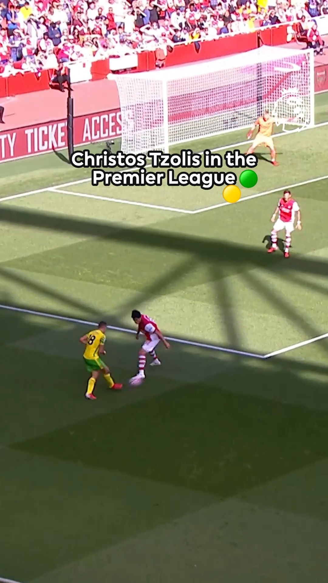You might be thinking new @arsenal signing Christos Tzolis looks familiar... 👀

That's because he previously played in the Premier League for Norwich, back in 2021/22!