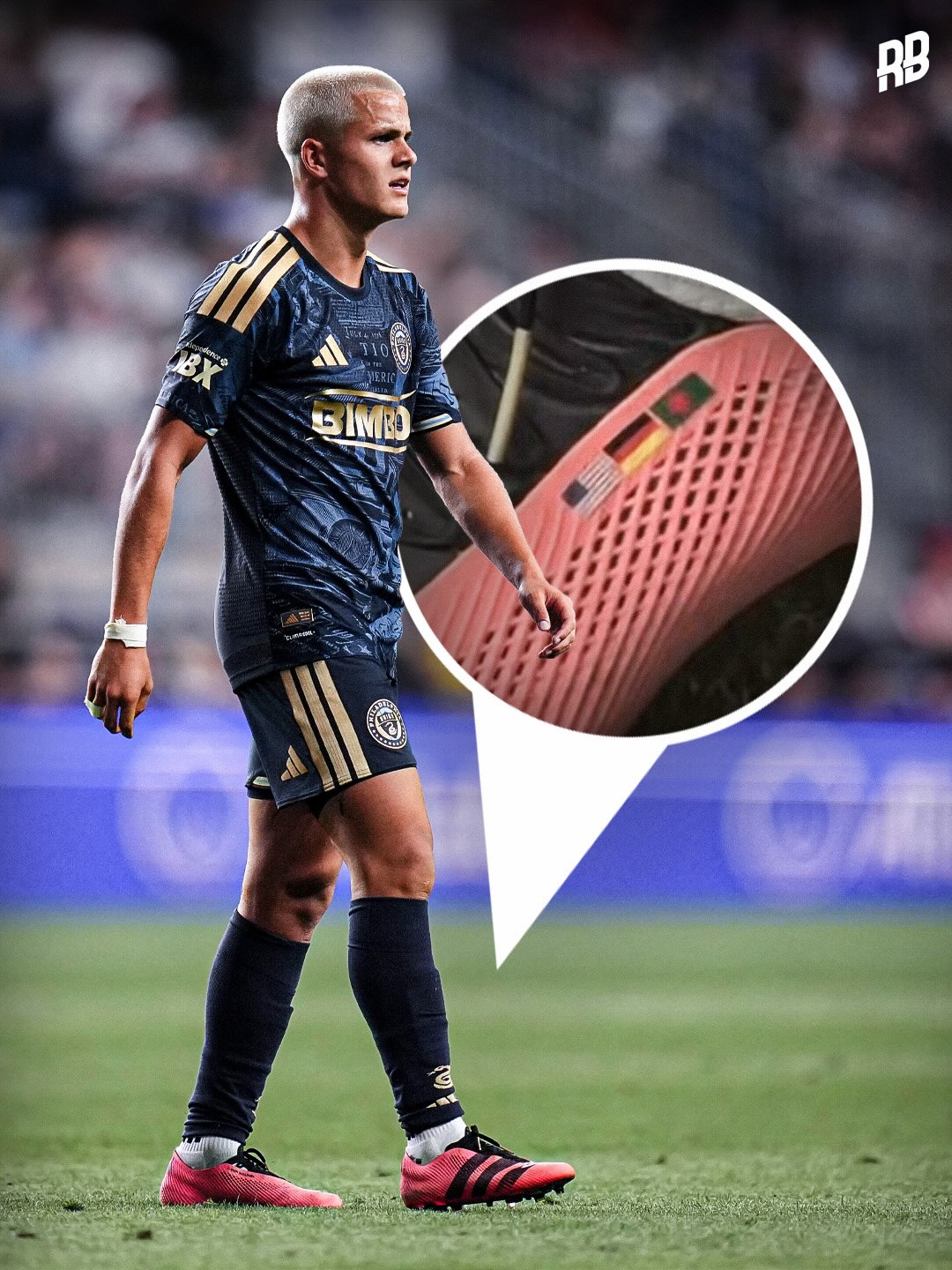 16 year-old Cavan Sullivan became the first player in the world to wear the new Adidas 3D-printed boots last night 🤯👟

These boots were custom-made specifically for his feet, with unique details designed just for him.

What makes them even cooler is that Cavan added the flags of Bangladesh, Germany, and the United States to represent his heritage. 🇧🇩🇩🇪🇺🇸

I can’t lie… these boots are cold. Are we rating them? 👀