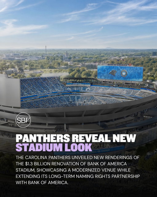 The Panthers have revealed the future of Bank of America Stadium.

New renderings showcase the $1.3 billion renovation, featuring upgraded seating, expanded fan spaces, enhanced technology, premium hospitality areas, and a redesigned exterior.

The announcement also comes with a long-term extension of Bank of America’s naming rights, keeping one of the NFL’s most recognizable stadium names in place.

What do you think of the new design?

Credit: @panthers