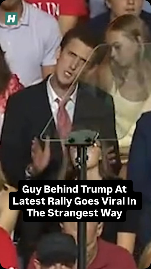 While President Donald Trump was spouting his usual nonsense at a rally in Georgia, he was upstaged by an audience member behind him who secretly showed off what is a pretty decent Trump impression.