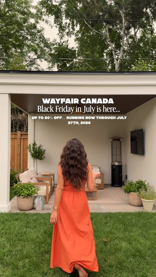 Black Friday in July with @wayfaircanada is here!!!! Shop up to 80% off some amazing finds… including backyard decor and furniture😍😍 comment LINK and I’ll send you the links to my favourites xx https://liketk.it/6iYvH

#wayfaircahome #wayfaircapartner #ltk
