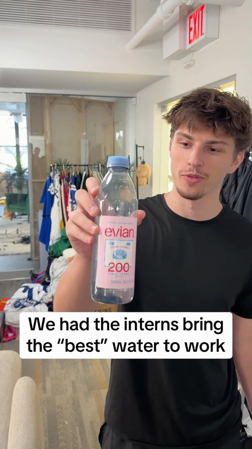 Who brought the best water bottle brand? #water #interns
