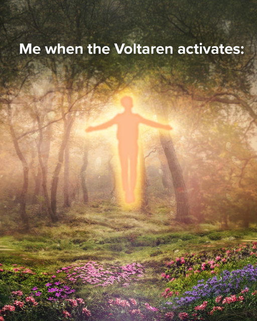 If you’re not adding Voltaren to your glow up routine wyd🧐