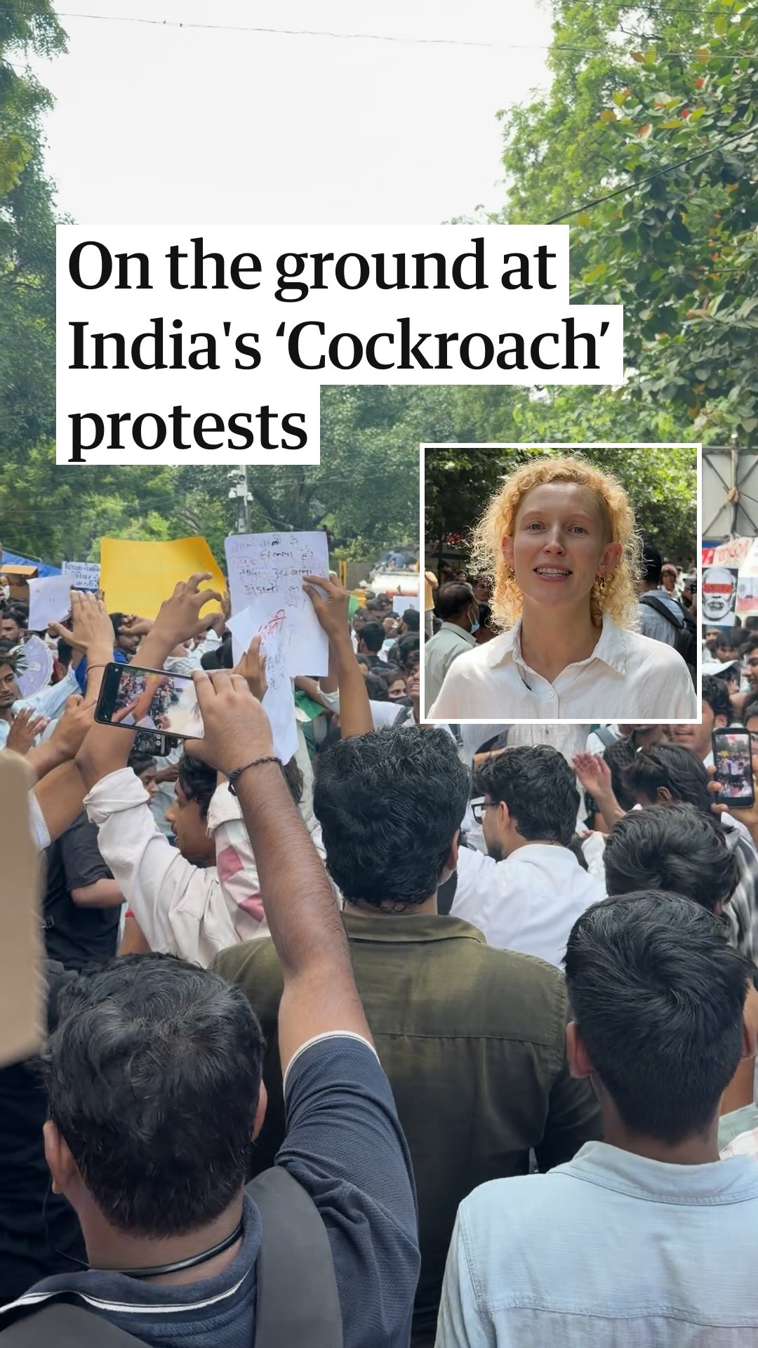 The unprecedented expression of dissent against India’s government, headed by the prime minister, Narendra Modi, has shown no sign of abating, as protests by the youth-led “cockroach” protest movement entered its fourth day.

The Guardian’s south Asia correspondent Hannah Ellis-Petersen was on the ground in Delhi, where thousands still thronged the streets, many having travelled hundreds of miles to be there.  While the Cockroach Janta party has primarily focused on accountability for the devastating recent leaks of exam papers and called for the resignation of the education minister, Dharmendra Pradhan, the overriding feeling as the week develops is that this is now bigger than one issue. 

For some, this is the moment that India’s youth – totalling more than 600 million – found its political voice. 

Head to the link in bio to read more about the movement.