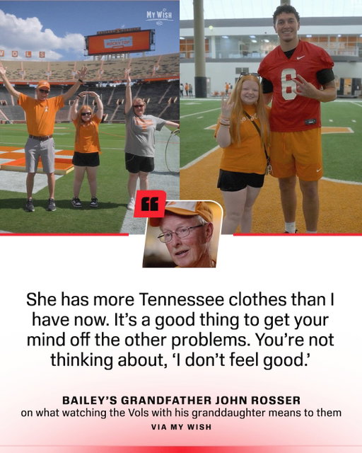 Bailey and the Tennessee Volunteers show what Saturdays in the fall are all about 🥹